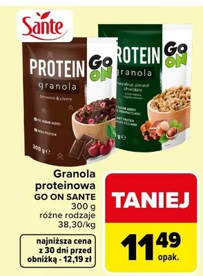 Granola proteinowa różne rodzaje promocja w Carrefour