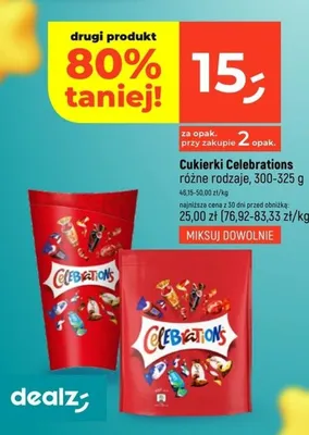 Cukierki Celebrations różne rodzaje 300-325g promocja w Dealz