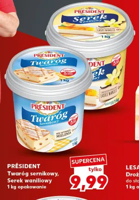 Twaróg sernikowy Président promocja w Kaufland