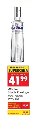 Wódka Stock Prestige promocja w Biedronka