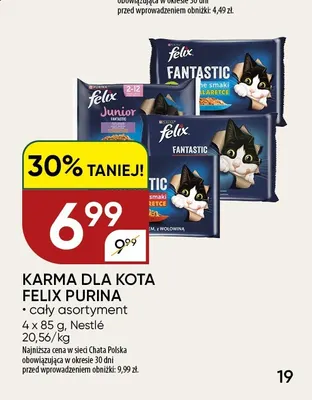 Karma dla kota Felix Purina Fantastic promocja w Chata Polska