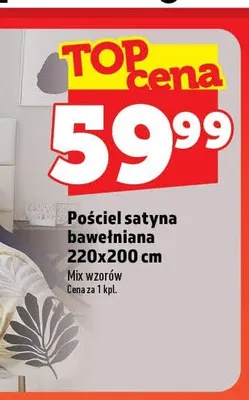 Pościel satyna bawełniana 220x200 cm promocja w TOPAZ