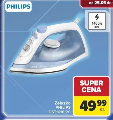 Żelazko PHILIPS DST1010/20 1400W promocja w Carrefour