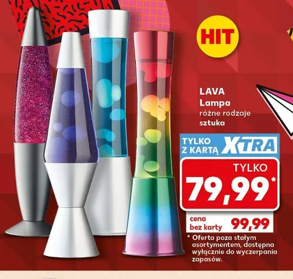 Lampa Lava promocja w Kaufland