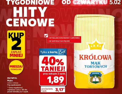Mąka tortowych promocja w Kaufland