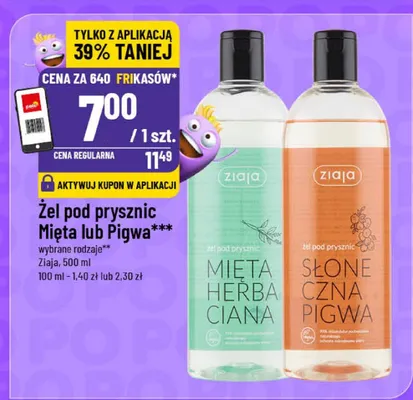 Żel pod prysznic Mięta lub Pigwa promocja w POLOmarket