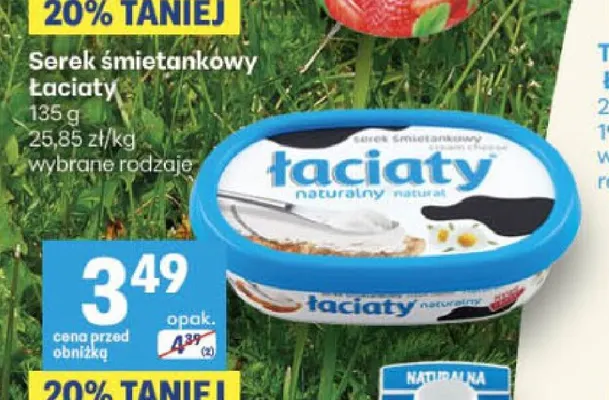 Serek śmietankowy Łaciaty promocja w Delikatesy Centrum