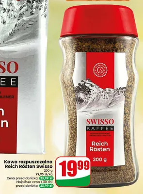 Kawa rozpuszczalna Reich Rösten Swisso promocja w Dino