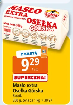 Masło extra Osełka Górska promocja w Leclerc