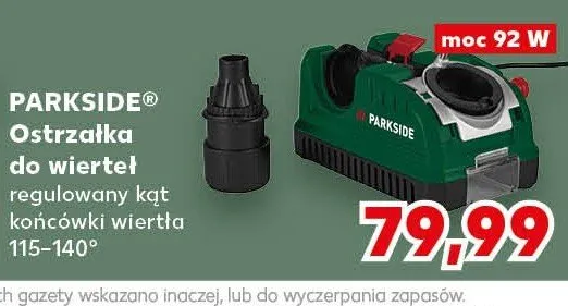 Ostrzałka do wierteł PARKSIDE moc 92W promocja w Kaufland