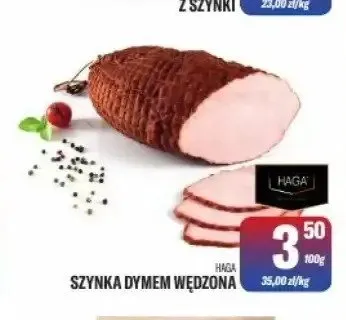 Szynka dymem wędzona Haga promocja w Tomi Markt