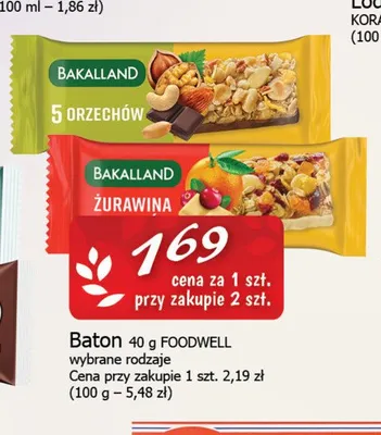 Baton 40g promocja w CEZAR Delikatesy