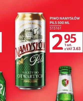 Piwo Namysłów Pils promocja w Selgros