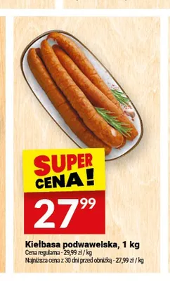 Kiełbasa podwawelska Białecki Wędzarnia promocja w Twój Market