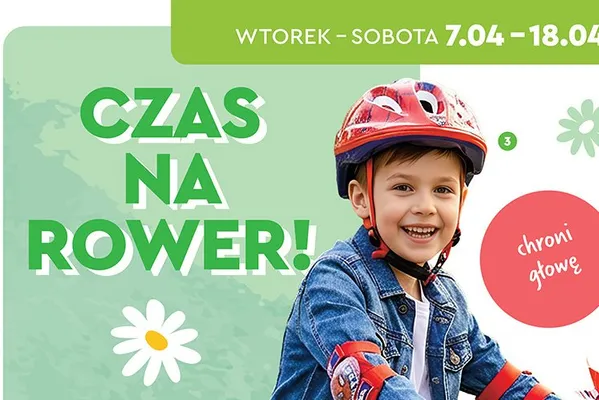 Kask, obwód głowy: 52-56 cm promocja w Biedronka