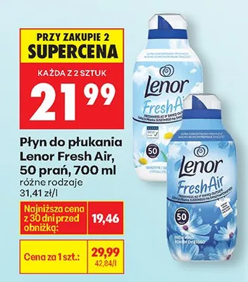 Płyn do płukania Fresh Air, różne rodzaje promocja w Biedronka