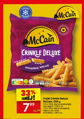 Frytki Crinkle Deluxe McCain promocja w Twój Market