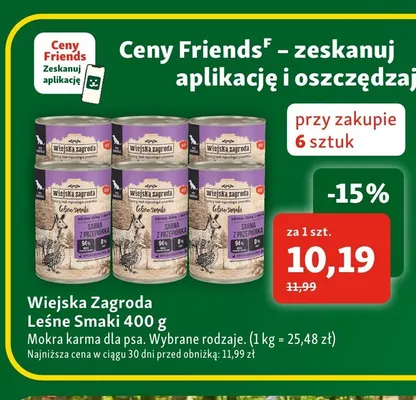 Karma dla psów mokra Wiejska Zagroda Leśne Smaki promocja w MAXI ZOO