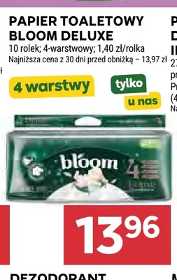 Papier toaletowy Bloom Deluxe 10-pak promocja w Stokrotka