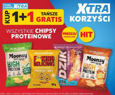 Chipsy proteinowe Moonsy High Protein pieczony kurczak promocja w Kaufland