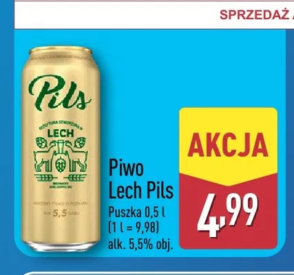 Piwo Lech Pils promocja w Aldi