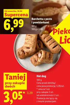 Barchetta z pesto i pomidorami promocja w Lidl