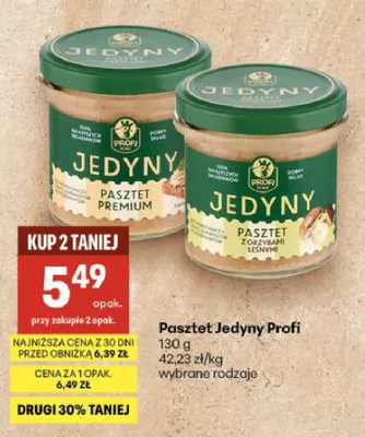 Pasztet Jedyny z grzybami leśnymi Profi promocja w Delikatesy Centrum