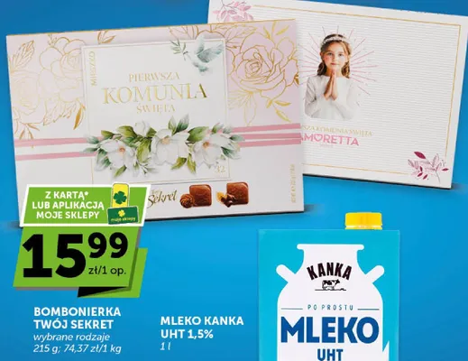 Mleko UHT 1,5% Kanka promocja w Groszek