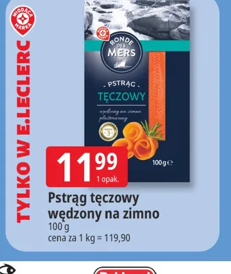 Pstrąg tęczowy wędzony na zimno Ronde des Mers promocja w Leclerc