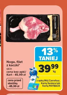 Noga z kaczki promocja w Carrefour