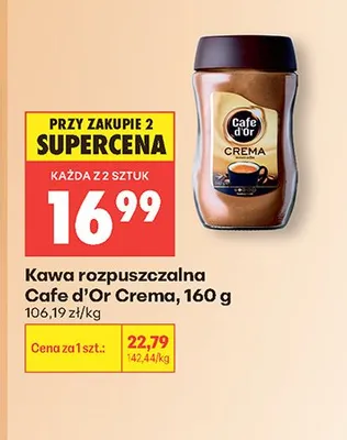 Kawa rozpuszczalna Cafe d'Or Crema promocja w Biedronka