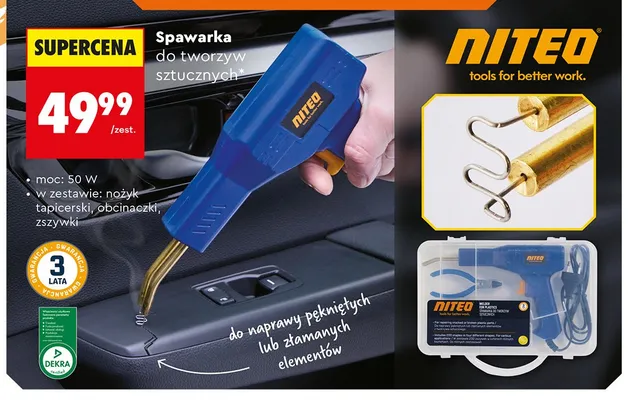 Spawarka do tworzyw sztucznych NITEO moc: 50W promocja w Biedronka