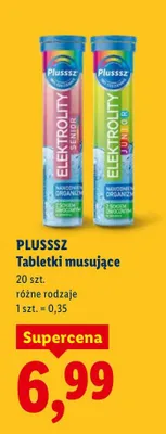 Tabletki musujące energia i oczyszczenie PLUSSSZ ACTIVE promocja w Lidl
