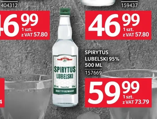 Spirytus Lubelski 95% promocja w Selgros