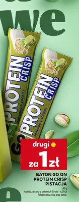 Baton Protein Crisp pistacja promocja w Stokrotka