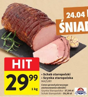 Schab staropolski szynka staropolska promocja w Intermarche