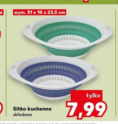 Sitko kuchenne składane wym. 31x10x23,5cm promocja w Kaufland
