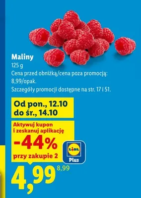 Maliny promocja w Lidl