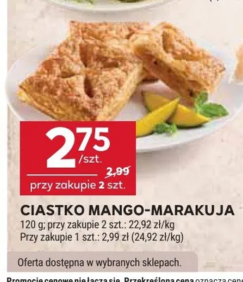 Ciastko mango-marakuja promocja w Stokrotka