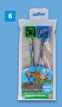 Zestaw akcesoriów do piórnika Minecraft promocja w Lidl