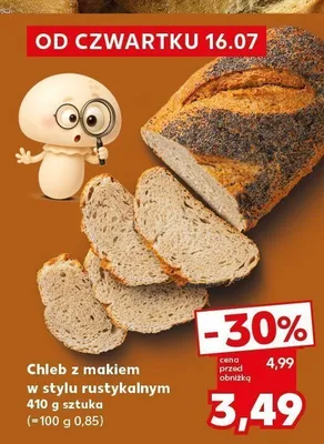 Chleb z makiem w stylu rustykalnym promocja w Kaufland