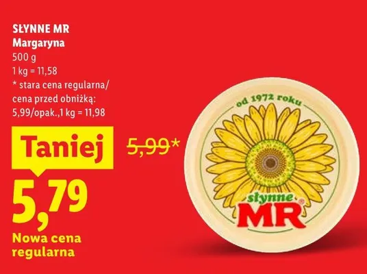 Margaryna Słynne MR promocja w Lidl