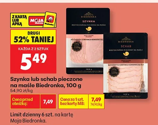Szynka pieczona na maśle Biedronka promocja w Biedronka