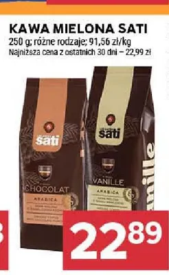 Kawa mielona Sati Chocolat promocja w Stokrotka