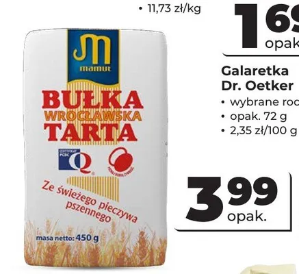 Bułka tarta Wrocławska Mamut promocja w Odido