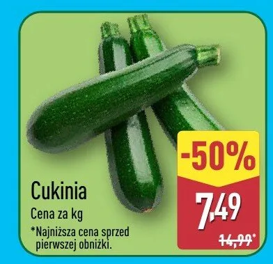 Cukinia promocja w Aldi