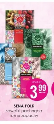 Saszetki pachnące Sena Folk promocja w Drogerie Jasmin