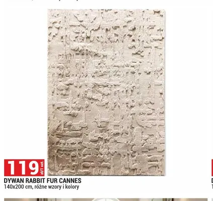 Dywan Rabbit Fur Cannes 140x200 cm promocja w Merkury Market