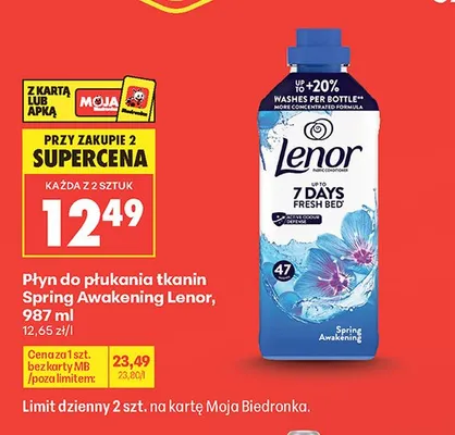 Płyn do płukania tkanin Lenor Spring Awakening 47 prań promocja w Biedronka