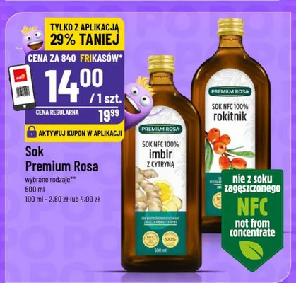 Sok Premium Rosa różne rodzaje promocja w POLOmarket